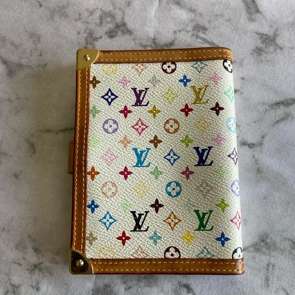 Louis Vuitton agenda passport holder wallet Takashi Murakami multi color - Picture 6 of 8